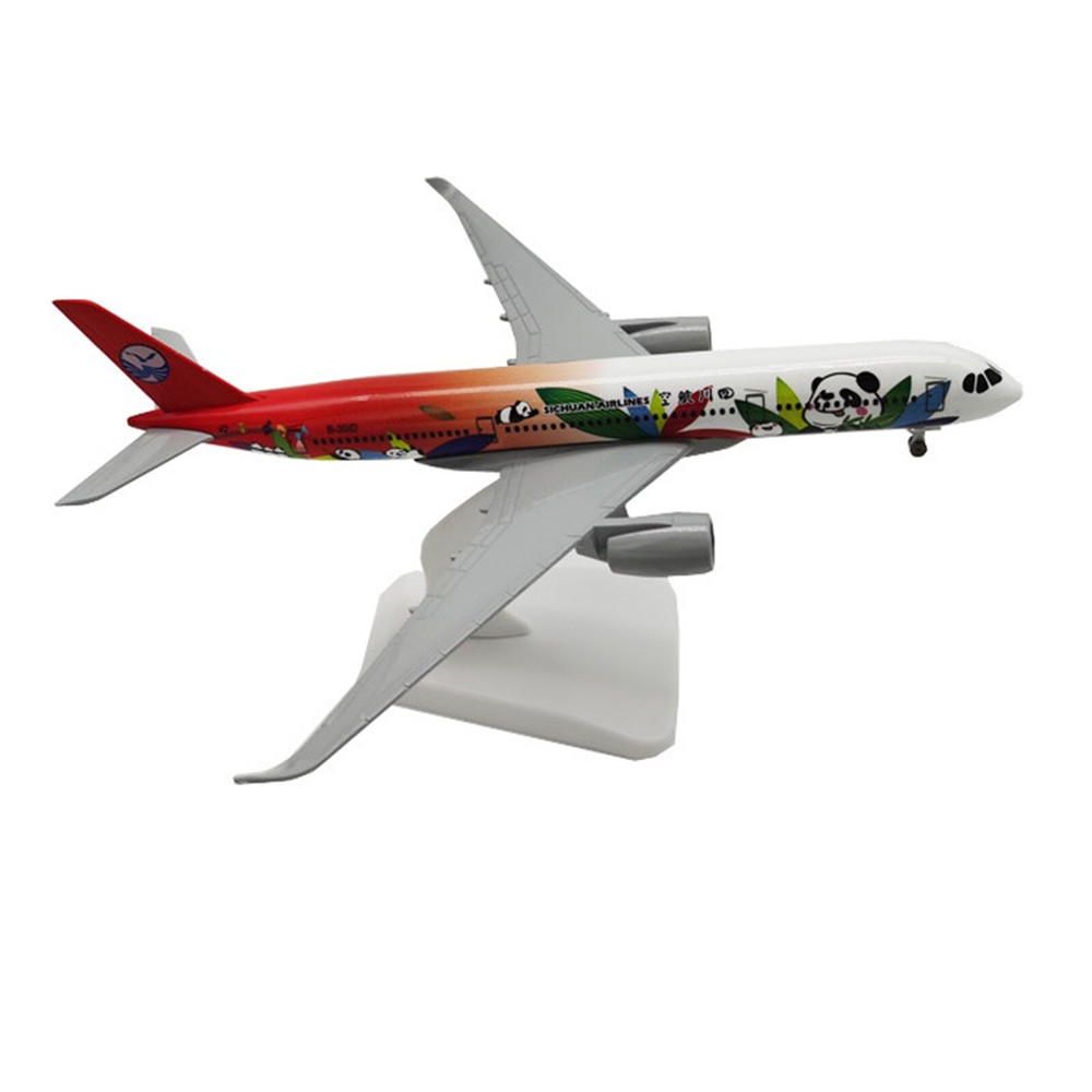 1/300 20cm Sichuan 350 A350 Panda Alloy Plane Model Souvenir Static Display