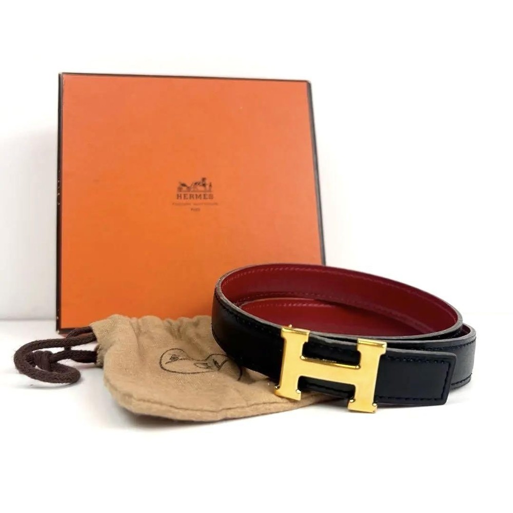 HERMES Mini Constance Leather Belt 65cm Excellent Condition