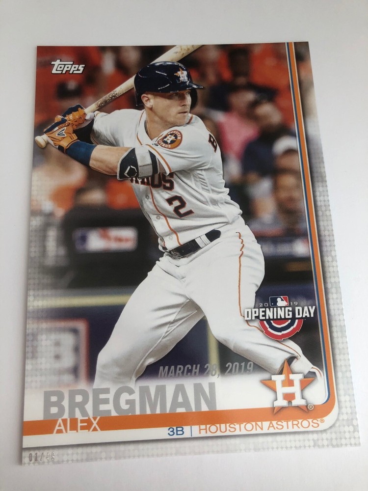 2019 Topps Opening Day Jumbo 5x7 Alex Bregman Astros #69 01/49 Limited Edition