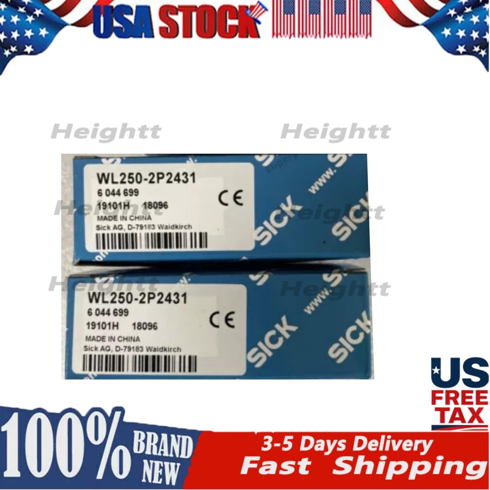 New SICK WL2502P2431 WL250-2P2431 6044699 Photoelectric Sensor Switch Replace