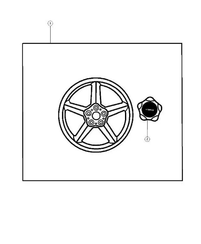 Genuine Mopar 5093239AA Wheel Center Cap Replacement