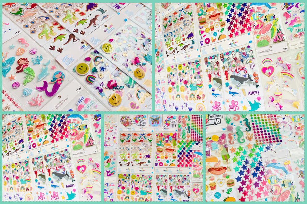 Huge Lot 2598 Stickers Fantasy Novelty TV movie Disney Characters Animals School