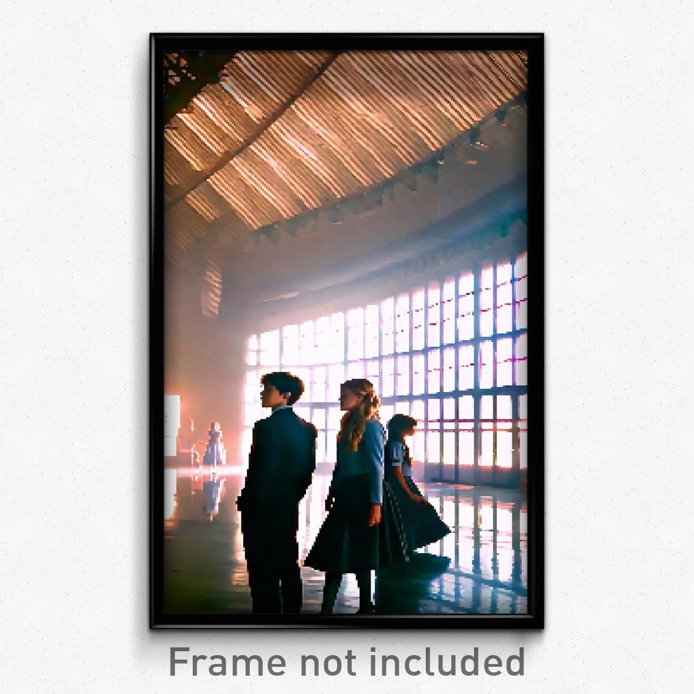 Pixel Art Poster - Enchanting High School (8 Bit Psychedelic Video Game Print)