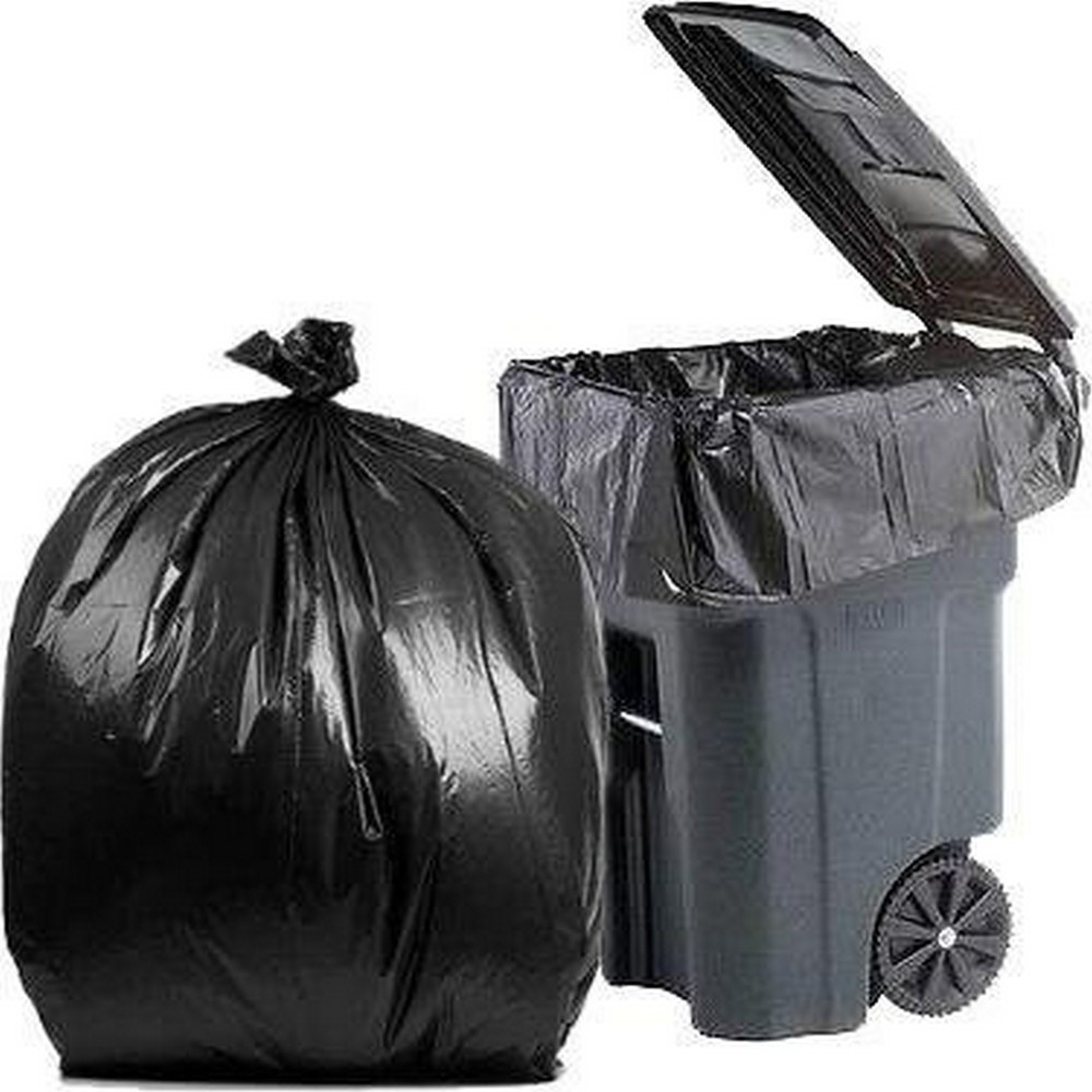50 Gallon Heavy Duty Black Garbage Bags 100 Count 1.9MIL Kitchen Lawn Office