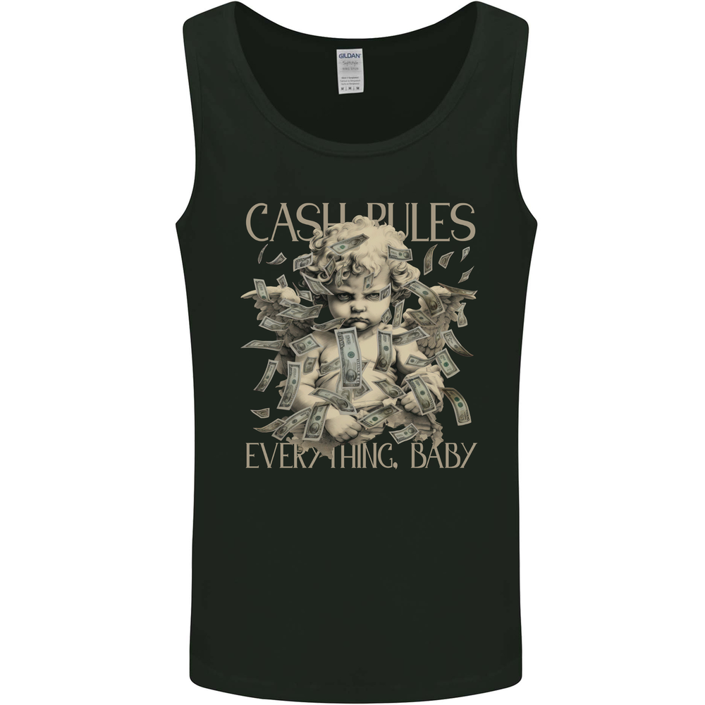 Cash Rules Everything Baby Money Hustle Mens Vest Tank Top