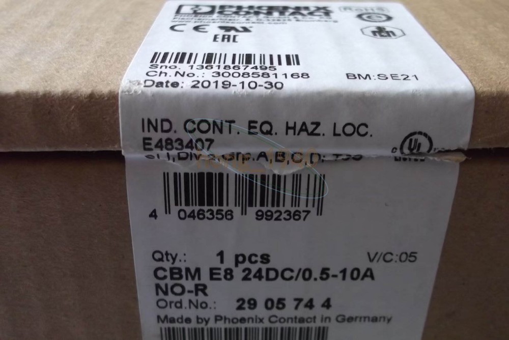 1PCS New Phoenix Contact Circuit Breaker CBM E8 24DC/0.5-10A NO-R 2905744
