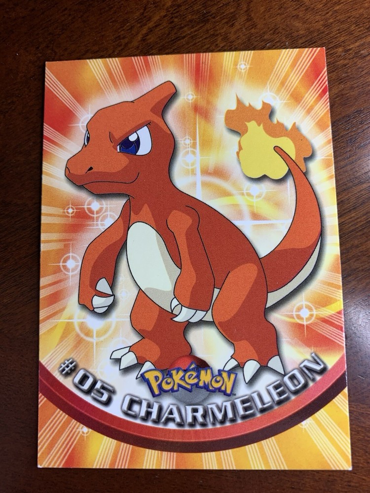 1999 Topps Pokemon TV Animation Black Logo #5 Charmeleon FREE COMBINED SHIPPING