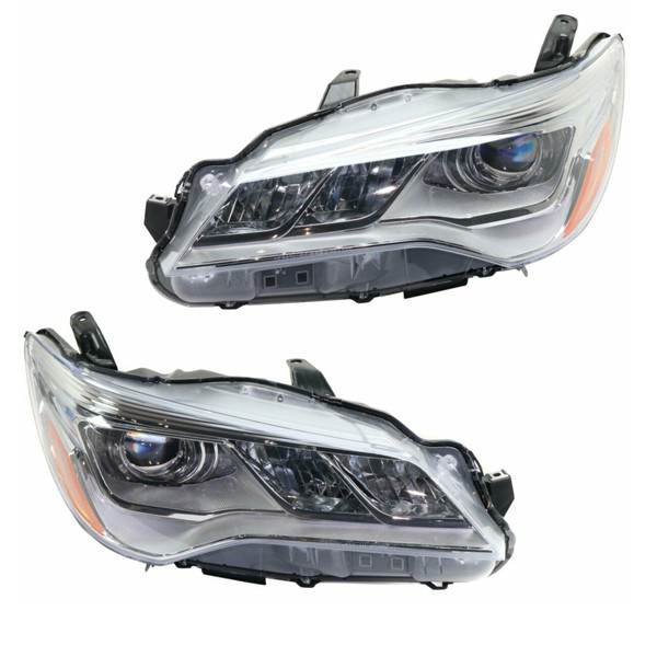 CAPA Certified 15-17 Toyota Camry XLE Front LED Headlight Pair with Bulbs