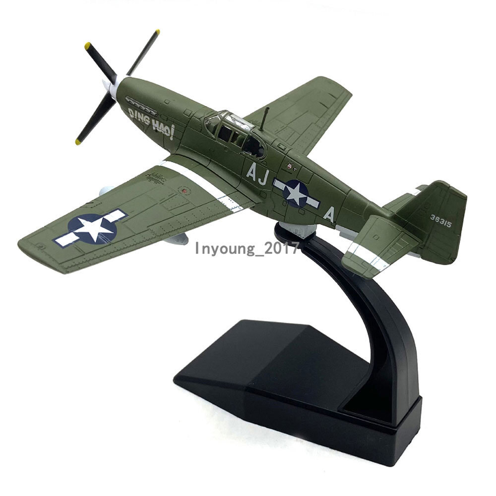 1:72 1941 Segunda Guerra Mundial P-51B Mustang modelo de combate modelos de aviones militares diecast