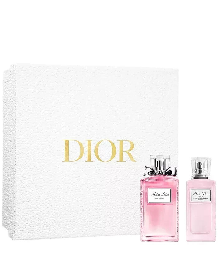 DIOR Miss Dior Rose N' Roses 3.4 OZ EDP & 1 OZ Hair Oil Gift Set