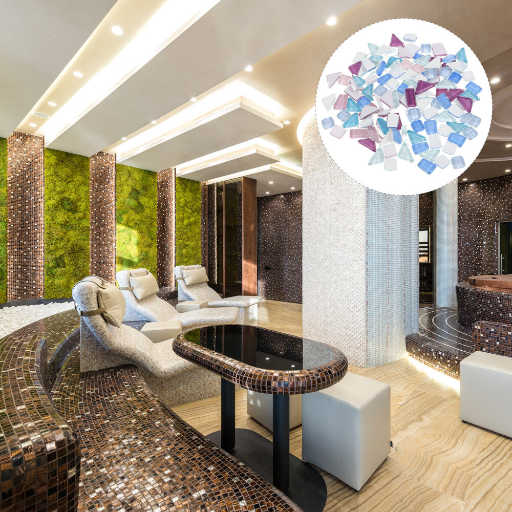 Mosaic Fragments Wall Mirrors Decorative Decoration Colored