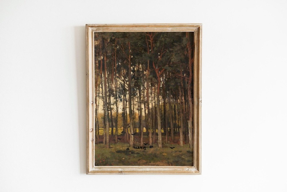 Neutral Wall Art Landscape Oil Painting Art Abstract Wall Art Large Wall Art