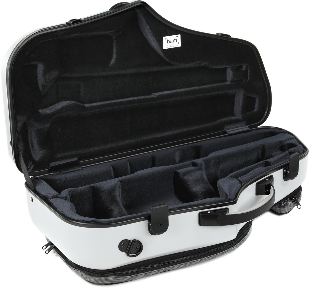 BAM 4120XL Hightech Alto and Soprano Saxophone Case - Light Grey