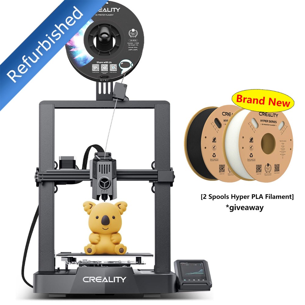 Refurbished Creality Ender 3 V3 KE 3D Printer 500 mm/s with 2*Hyper PLA Filament