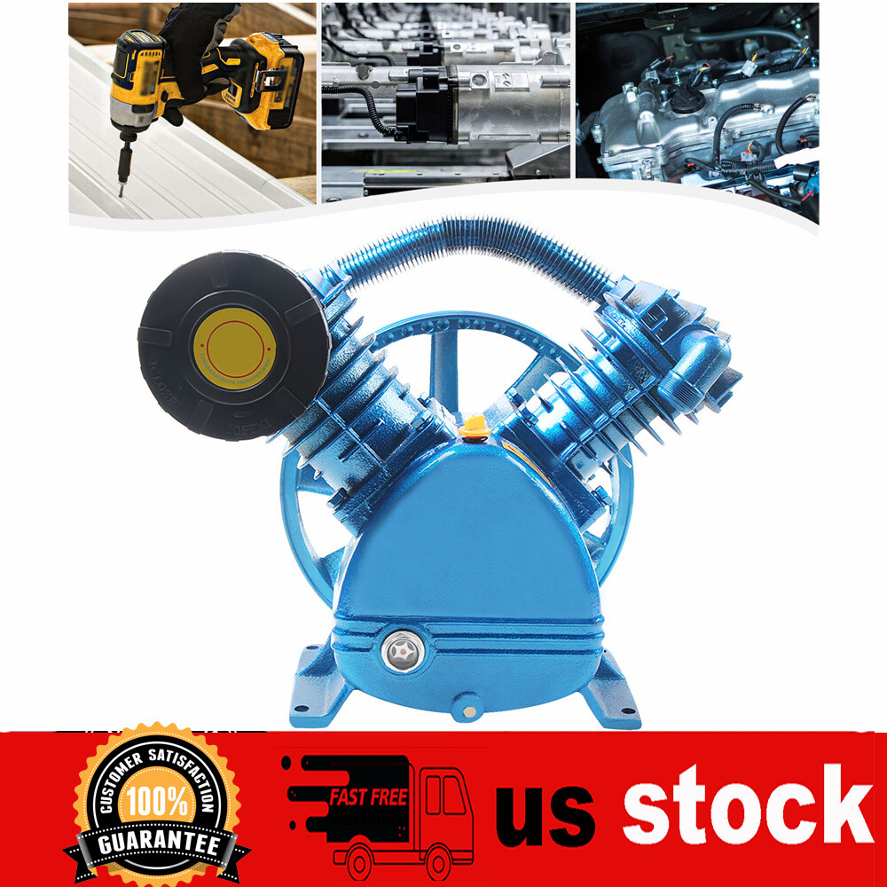 175PSI 5.5HP V-Twin 2-Stage Air Compressor Pump Head