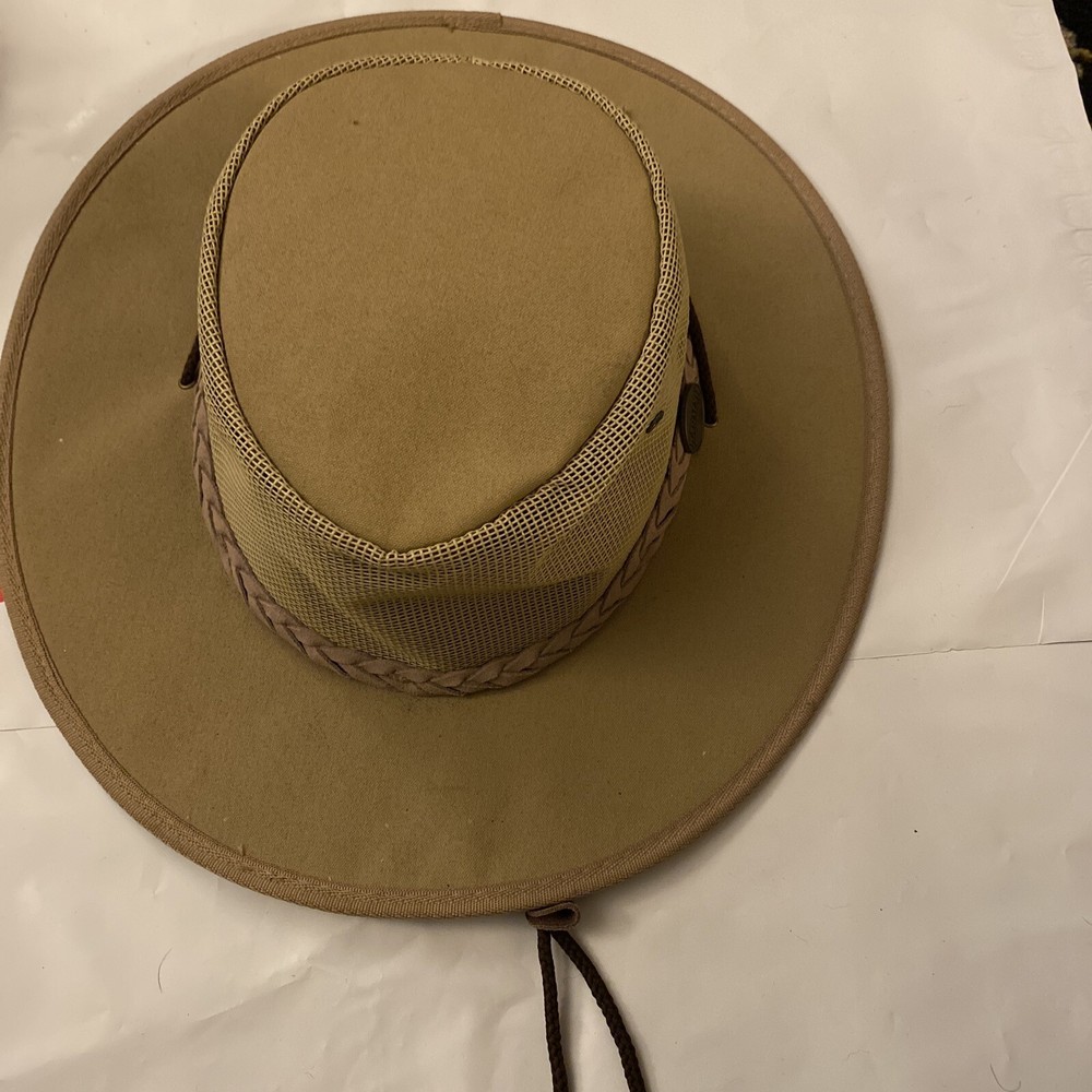 Barmah Extra Wide Brim Canvas Cooler Hat 1057 for Sun Protection