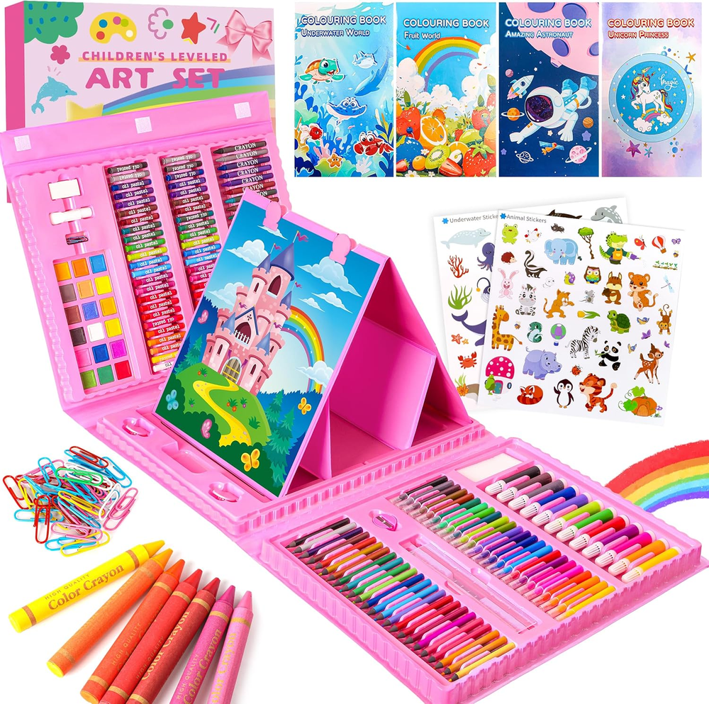 Art Supplies 332 Piece Drawing Art Kit Gifts for Girls Boys Kids Teens Gifts Art