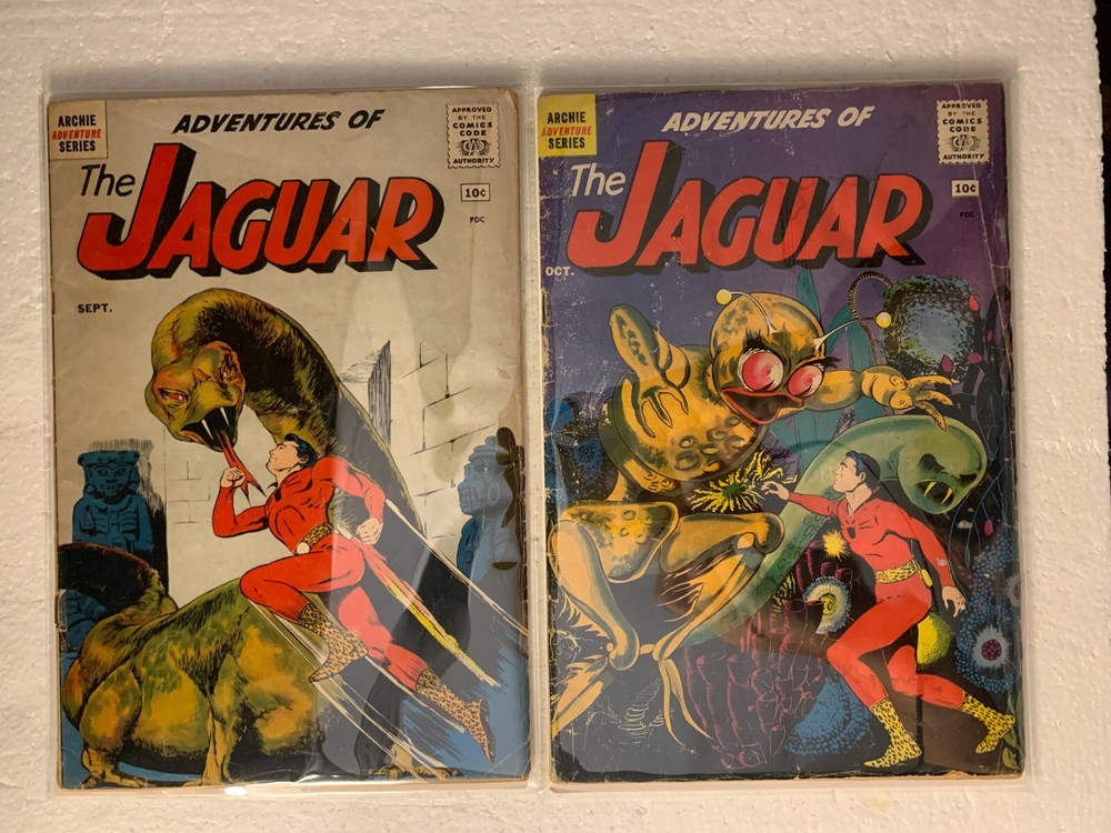 ADVENTURES OF THE JAGUAR #1 & #2 ARCHIE COMICS SILVER AGE 1ST APPEARANCE 1961