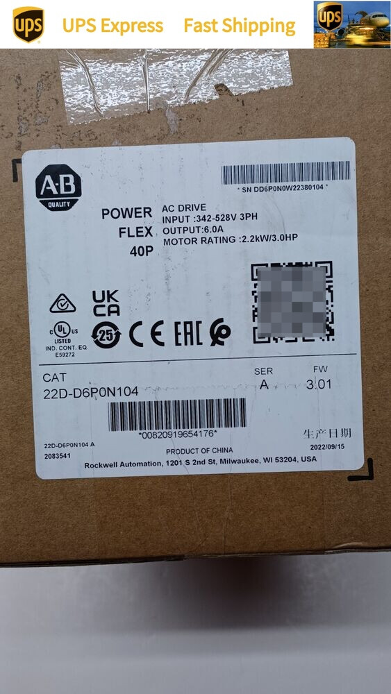 22D-D6P0N104 New Factory Sealed AB 1 YEAR WARRANTY FAST DELIVERY 1PCS VERY GOOD-image