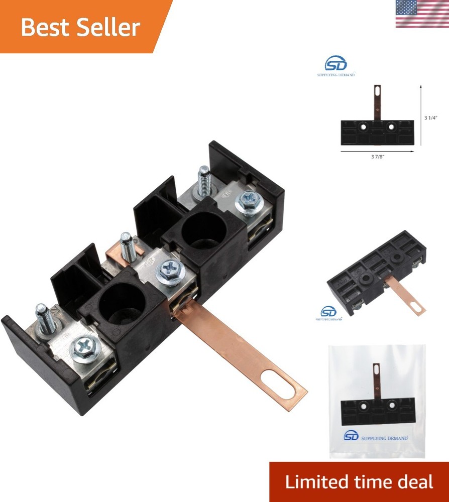 240V Heavy-Duty Electric Range Oven Terminal Block with Screw Mount