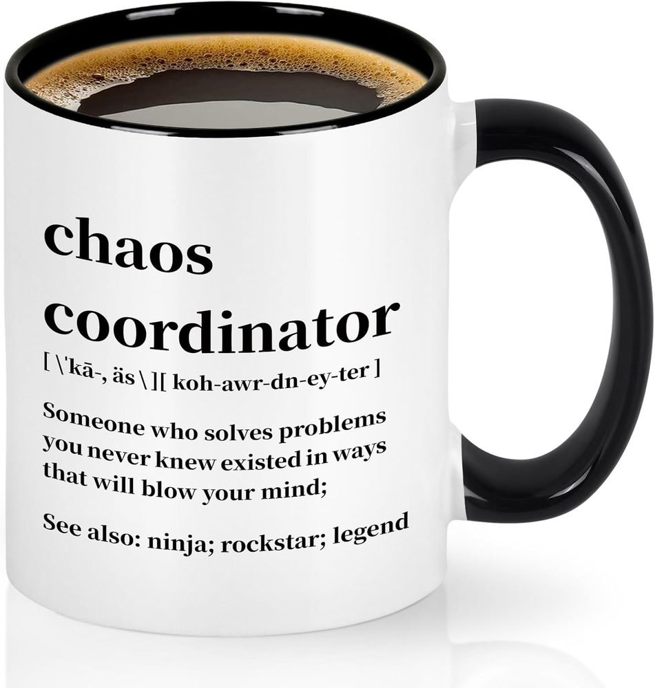 Chaos Coordinator Mug, Chaos Coordinator Gifts, Office Gifts for Coworkers, Boss
