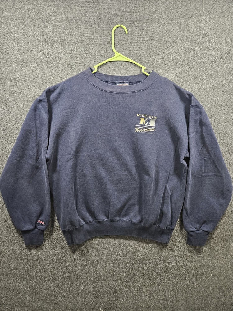 Vintage Michigan Wolverines Blue Jansport 90s USA Made Crewneck Sweater Size XL