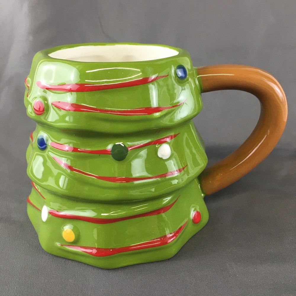 Ceramic Christmas Tree Mug 12oz for Coffee or Hot Cocoa  