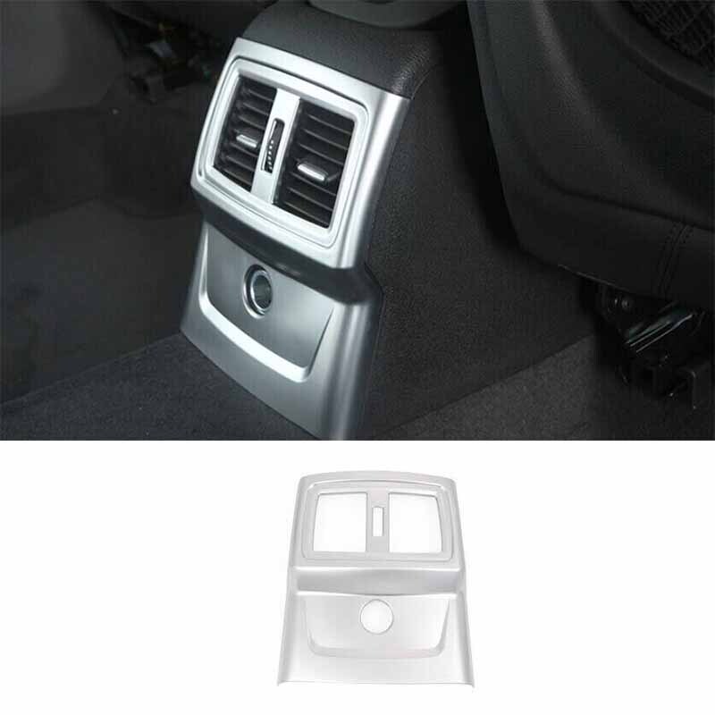 Air Outlet Vent Matte Silver For BMW X2 F39 2018-2021 Frame Cover Car Rear Seat