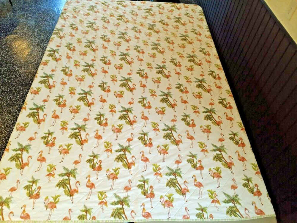 Flamingo Quilt Reversible 3 Piece Bedding Set ~ Full/Queen