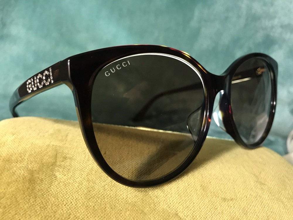 Gucci GG0729SA Seasonal Icon Women’s Sunglasses Havana Brown Gradient Lenses-image