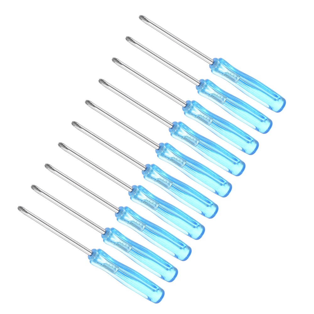 10pcs 2.0mm Phillips Screwdriver 65mm with Anti-slip Handle