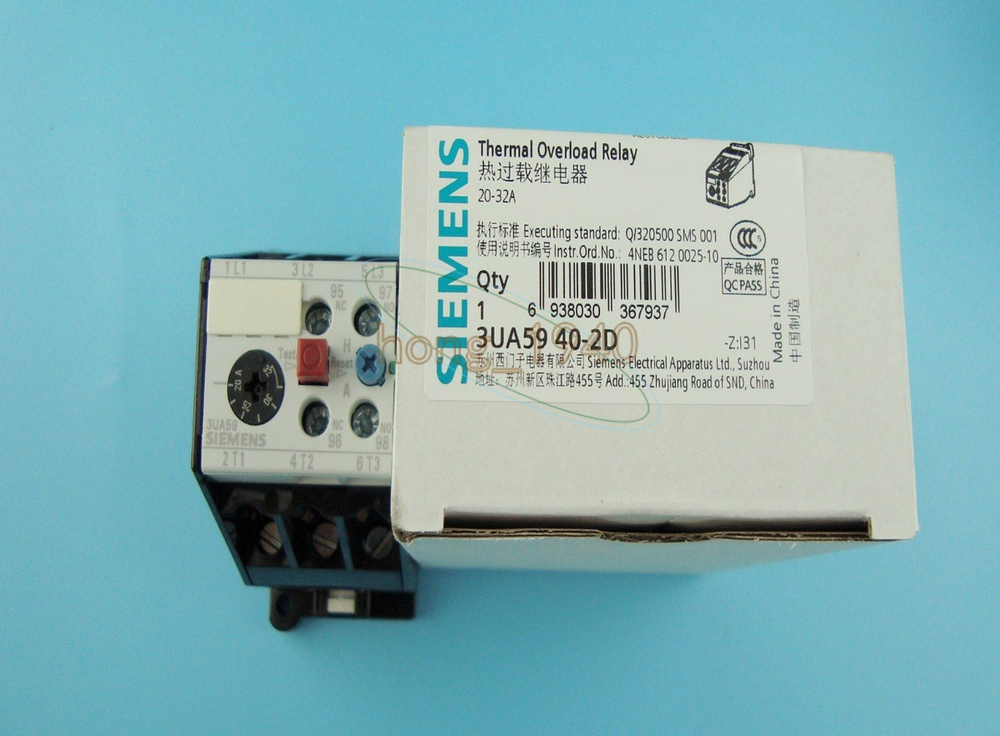 1PC New Siemens 3UA59 40-2D Thermal Overload Relay