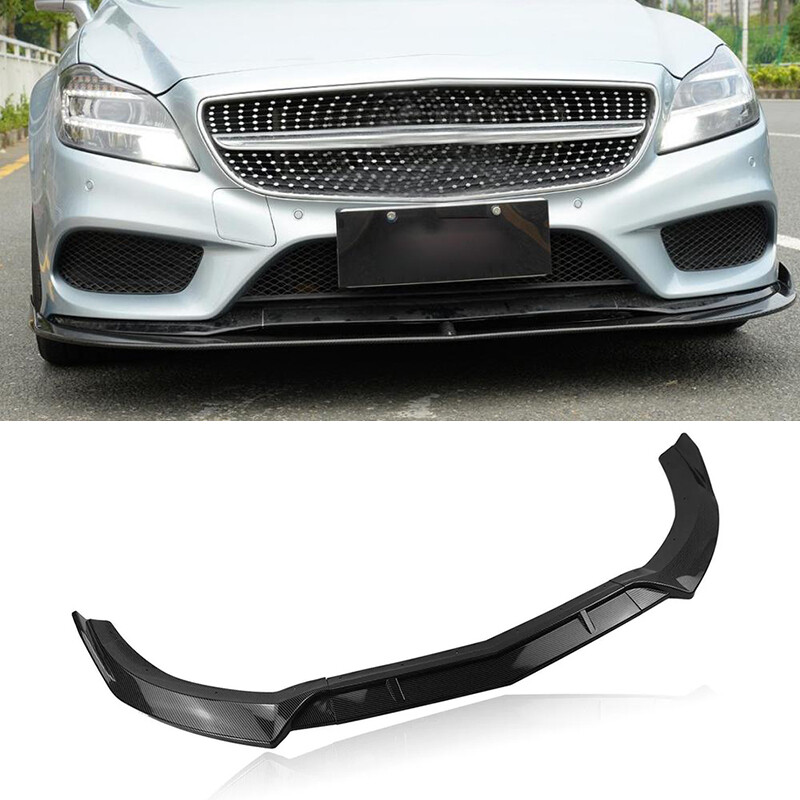 2015-2018 Benz CLS400 CLS500 Front Bumper Lip Splitter Carbon Style