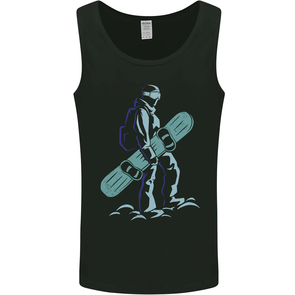A Snowboarding Figure Snowboarder Mens Vest Tank Top