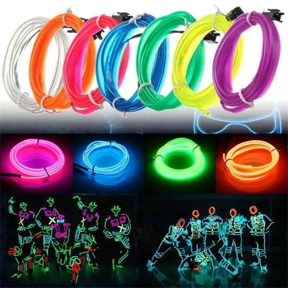 Car Interior Neon RGB Led Strip Light Ambient Atmosphere Dashboard Flexible Lamp
