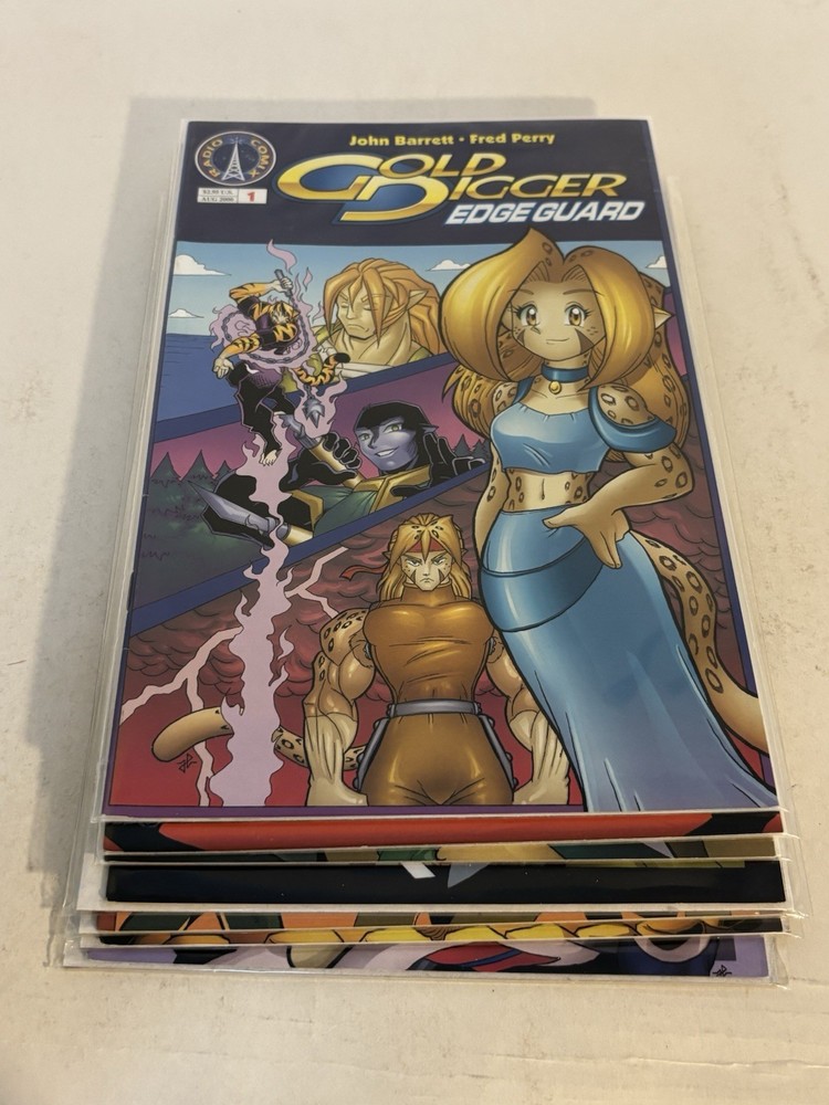 Complete Gold Digger Edge Guard 1-7 Radio Comix Set
