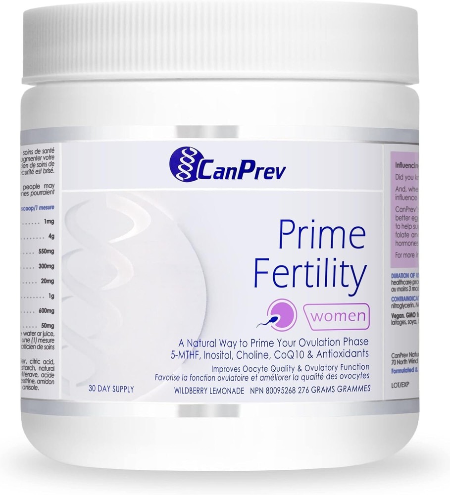 CanPrev Prime Fertility Women Ovulation PHase CoQ10 Antioxidants 30 Days NEW-image