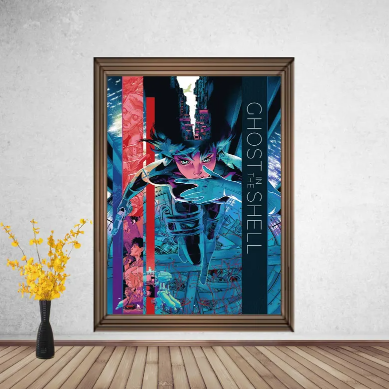 Ghost in the Shell Classic Movie Poster, Home Decor, Vintage Movie Poster,