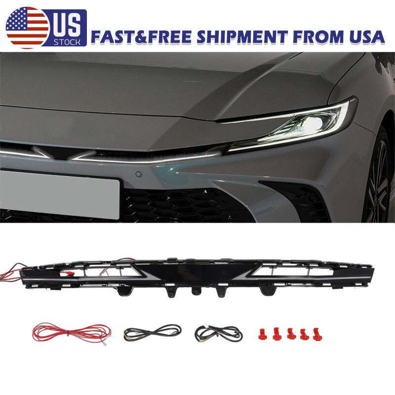 For Toyota Camry 2025 Front Grille LED Driving Light Turn Signal Lights DRL Lamp
