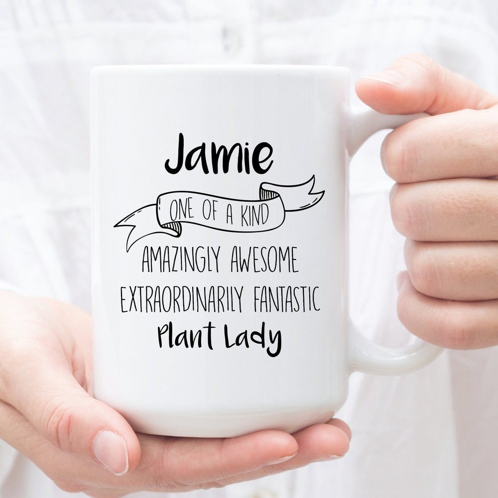 Personalized Coffee Mug For Plant Lady Custom Gifts For Plant Lady Perfect