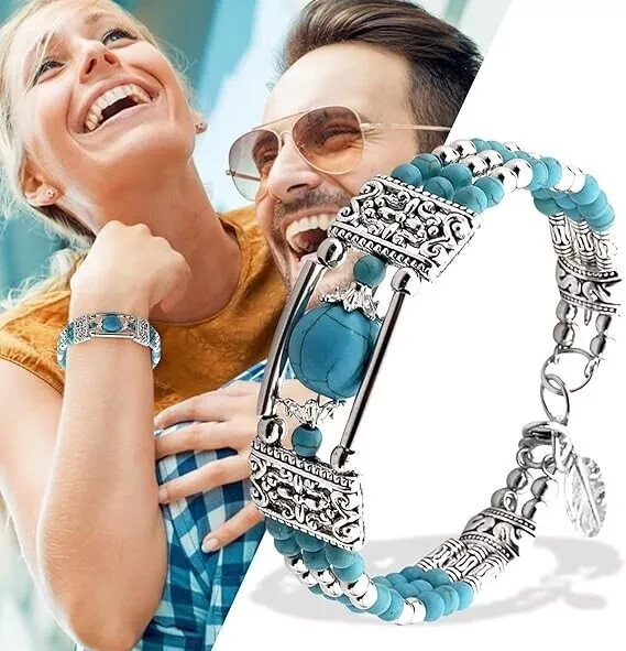 Elegant Turquoise Bohemian Bead Bracelet A Timeless Accessor Women Ethnic Style