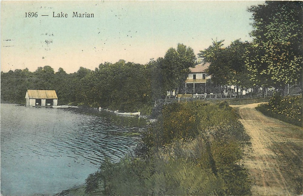 1911 Lake Marian Minnesota St Paul Souvenir hand colored Postcard 24-11602