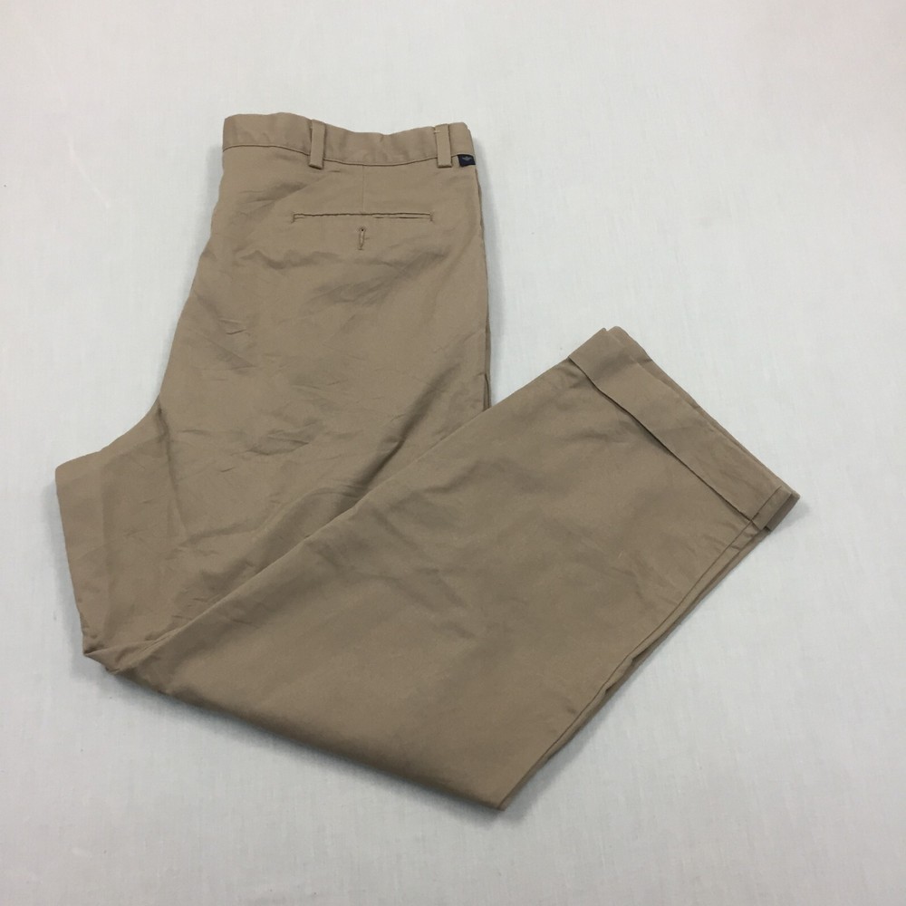 Dockers Chino Trousers Cotton Pants Straight Fit Mens Size 40W 30L Beige