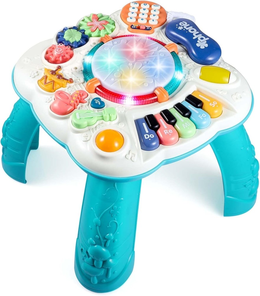 Interactive Baby Activity Center for 6-18 Months in Green