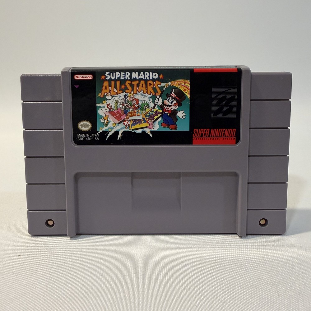 Super Mario All Stars Super Nintendo SNES Platformer Compilation Video Game