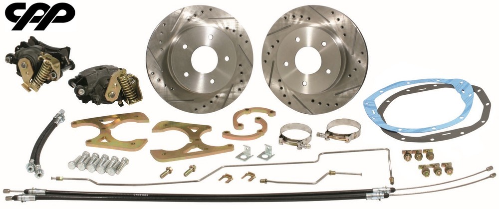 1968-72 BUICK OLDS PONTIAC A BODY REAR DISC BRAKE CONVERSION KIT DRILLED ROTORS