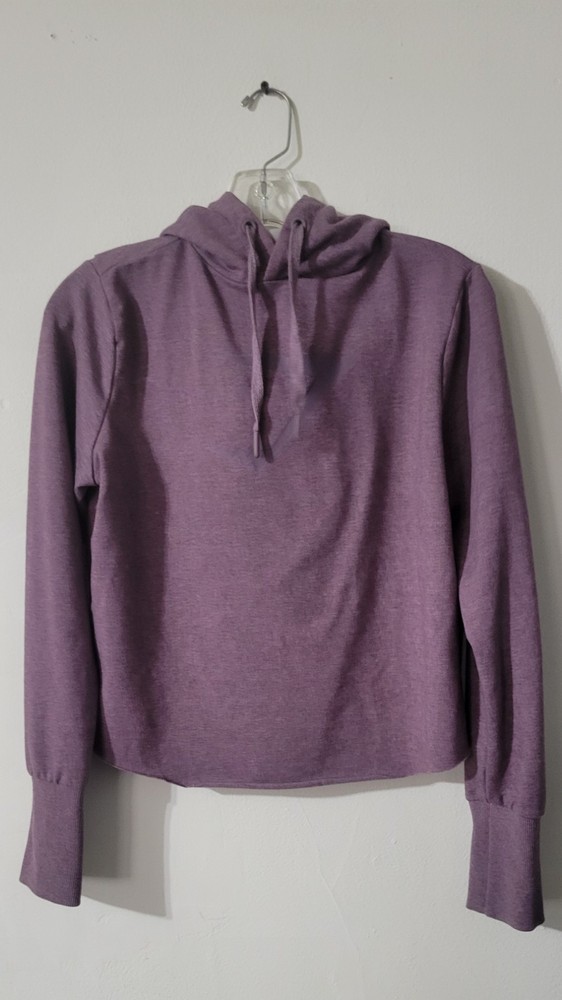Gymshark Women's Small Purple Cropped Hoodie for Active Workouts & Training