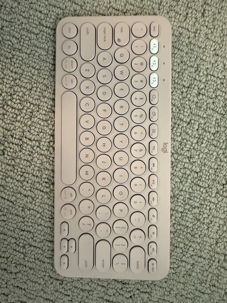 Logitech K380 Bluetooth Multi-Device Pink Wireless Keyboard