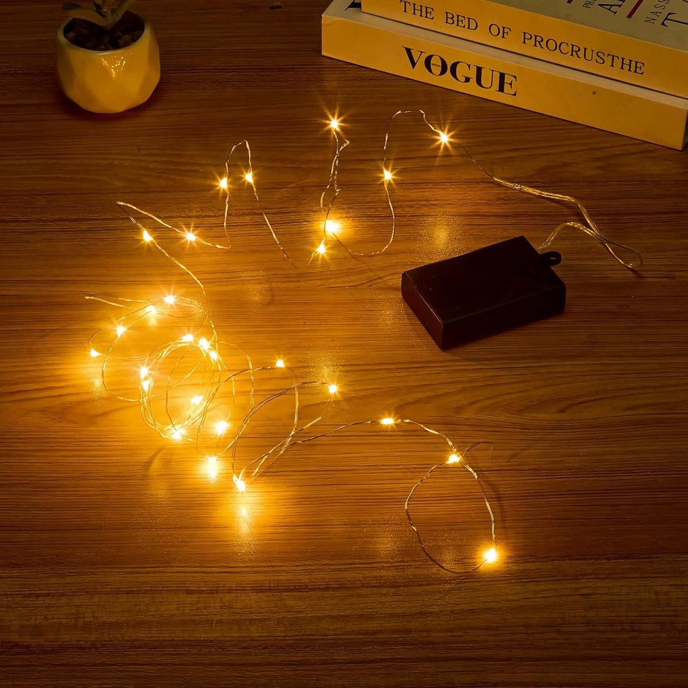 Simplelight Fairy Lights Battery Operated, Pack of 2 Mini Twinkle Warm White