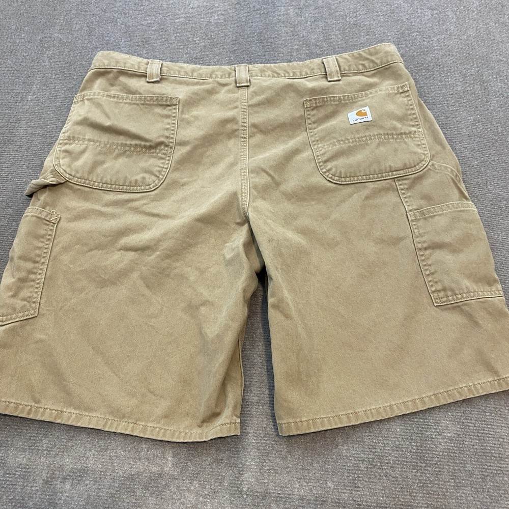 Carhartt Shorts Mens 40 Brown Utility Carpenter Relaxed Fit Workwear